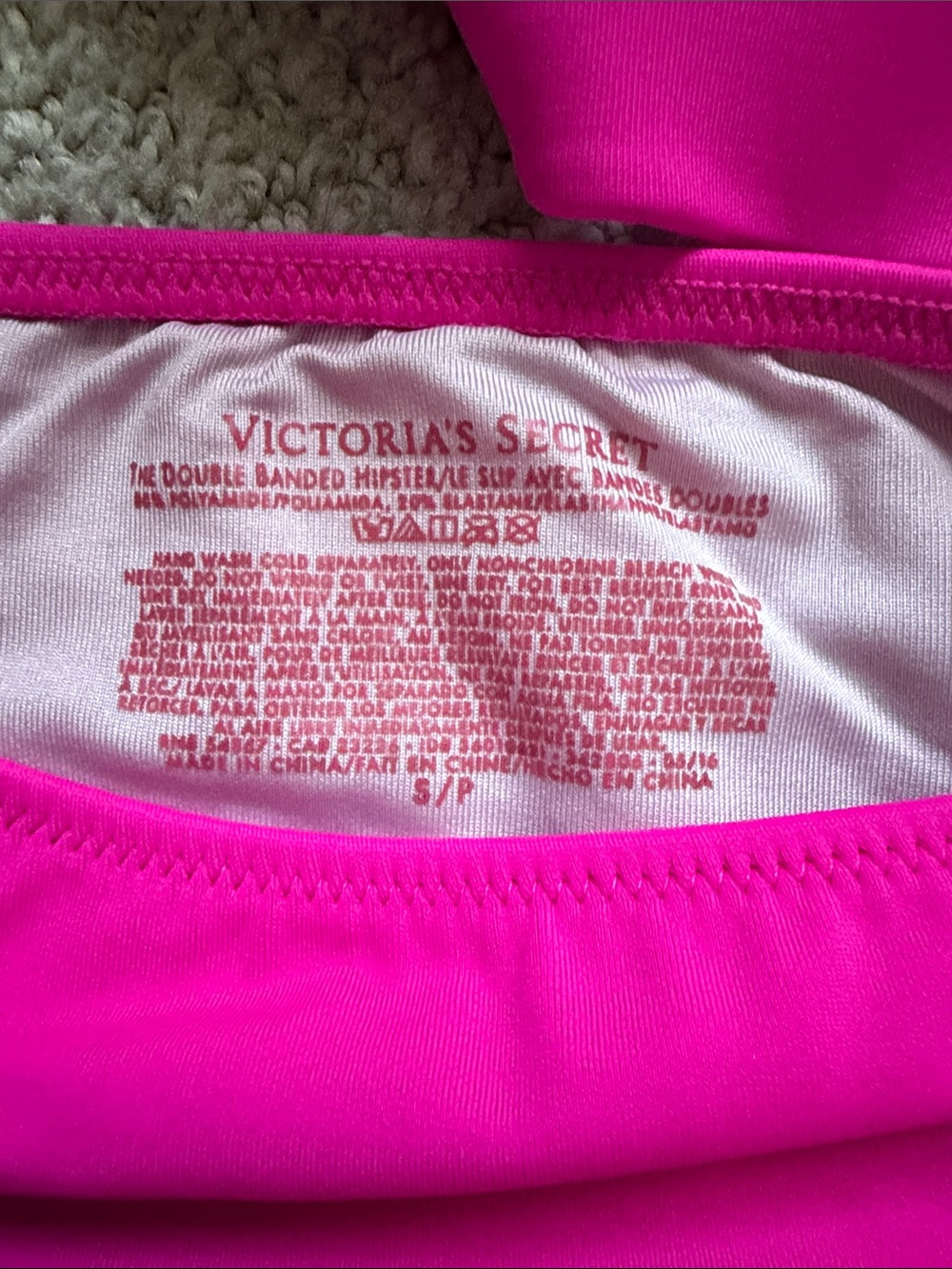 Victoria's Secret Neon Pink Halter Bikini Set - Picture 5 of 6